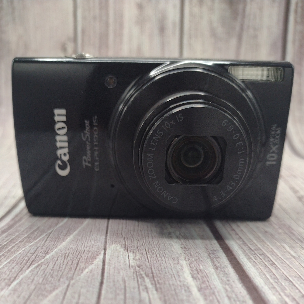 Canon PowerShot Elph 190 IS 20.0 Megapixel Digital Camera in Black 32 GB SD Card - Picture 9 of 11